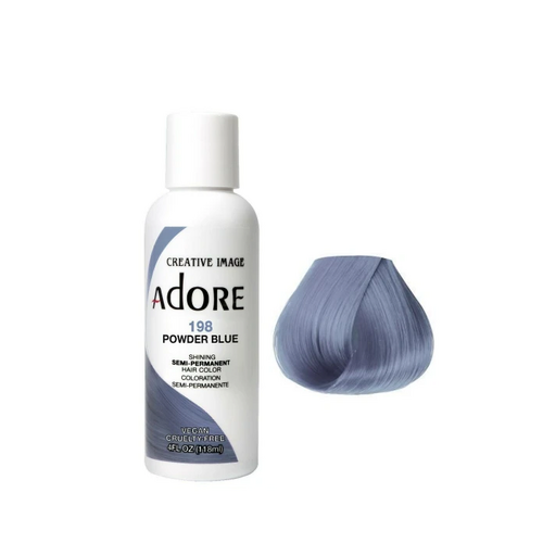 ADORE SEMI PERMANENT HAIR COLOUR – Powder Blue-198