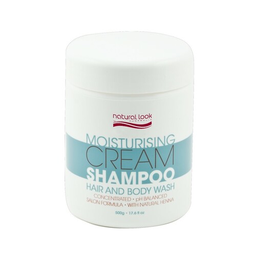 NATURAL LOOK MOISTURISING CREAM HAIR & BODY WASH 500g