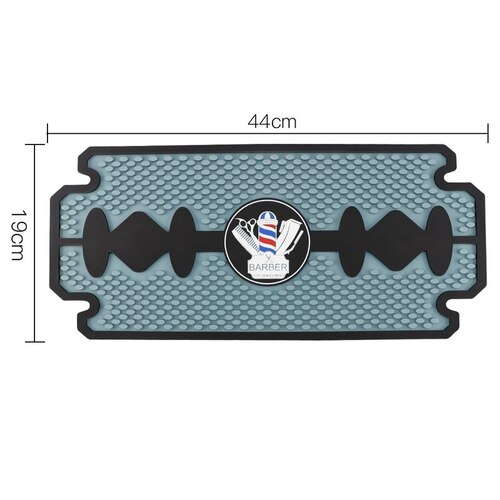 BARBER TOOL MAT RAZOR SHAPED