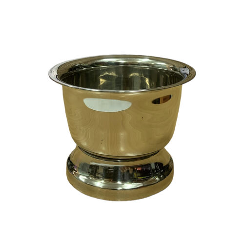 THE OLD SCHOOL STAINLESS STEEL METAL SHAVING BOWL CUP