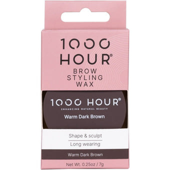 1000 Hour Brow Styling Wax - Warm Bark Brown 7g
