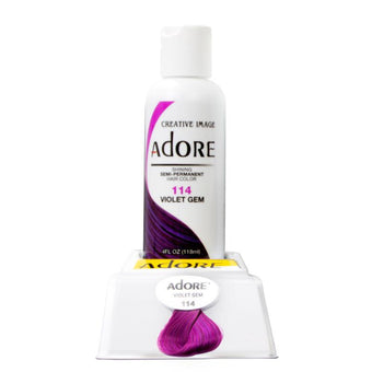 Adore Semi Permanent Hair Colour Violet Gem 114 118ml