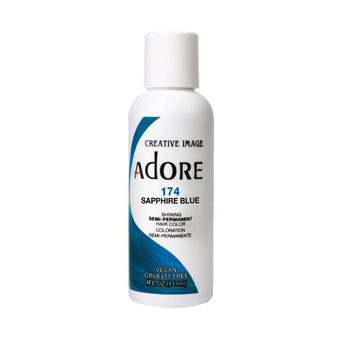Adore Semi Permanent Hair Colour Sapphire Blue 174 118ml