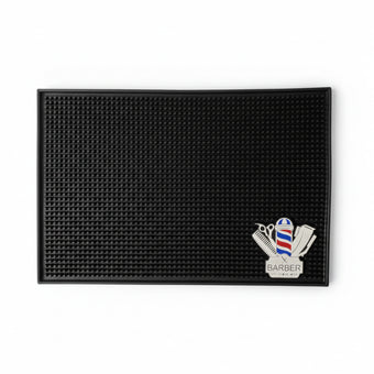 Barber Pole Tool Mat Large - Black 45x30cm