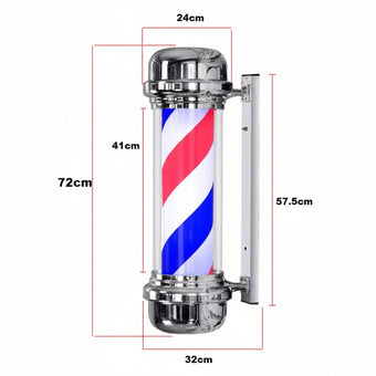 Barber Pole Traditional - 72x24x32cm