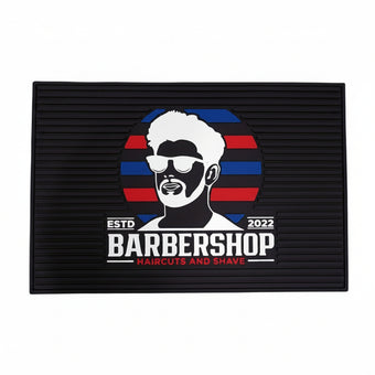 Barber Shop Haircut & Shave Tool Mat - Large 45x30cm