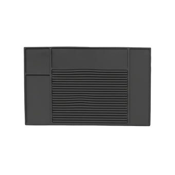 Barber Shop Plain Black Tool Mat - Large 45x30cm