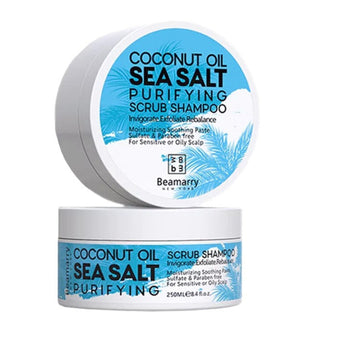 BEAMARRY Coconut Sea Salt Purifying Scrub Shampoo 250ml