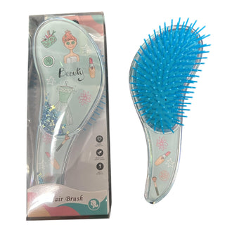 Beauty Glitter Detangling Hair Brush - Blue