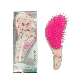 Beauty Glitter Detangling Hair Brush - Pink