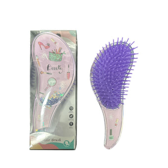 Beauty Glitter Detangling Hair Brush - Purple