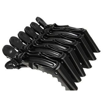 Crocodile Sectioning Clips - Black 6pc
