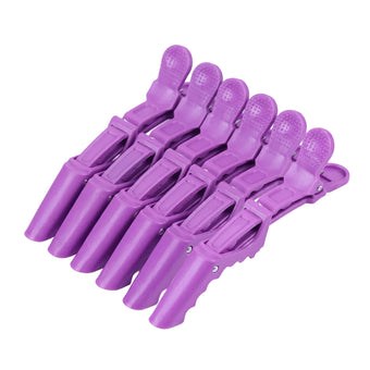 Crocodile Sectioning Clips - Purple 6pc