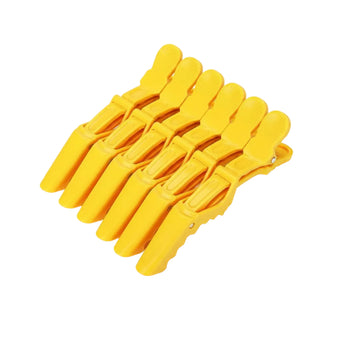 Crocodile Sectioning Clips - Yellow 6pc