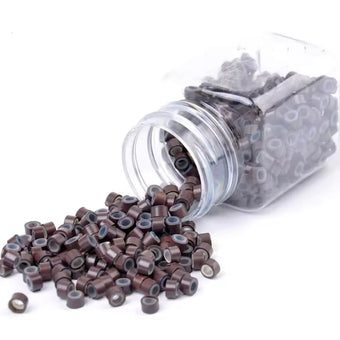 Hair Extensions Beads - #3 Dark Brown 500pcs