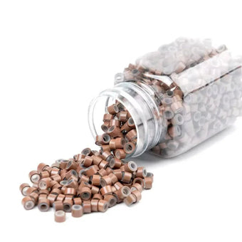 Hair Extensions Beads - #8 Light Brown 500pcs