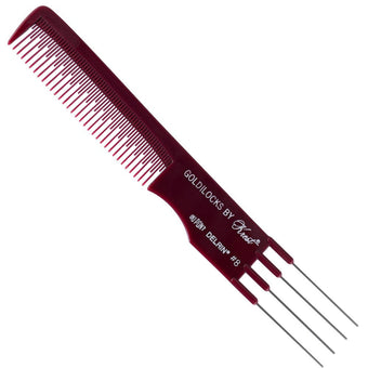 Krest Goldilocks No 8 Metal Pin Lifter Comb