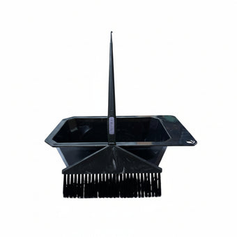 Large Tint Bowl & Tint Brush Set - Black Marble