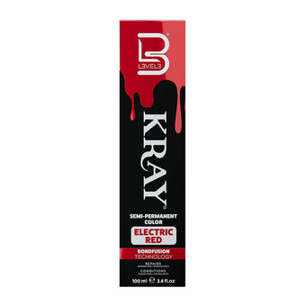 LEVEL3 Kray Semi Permanent Hair Colour - Electric Red 100ml