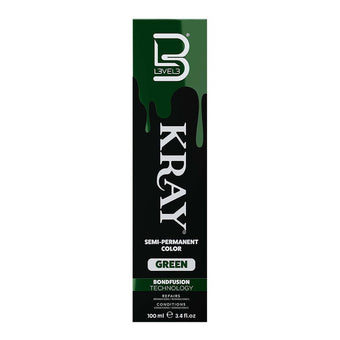 LEVEL3 Kray Semi Permanent Hair Colour - Green 100ml