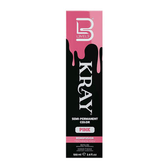 LEVEL3 Kray Semi Permanent Hair Colour - Pink 100ml