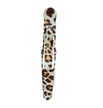 Natural Look Crocodile Clips - Leopard 4pc