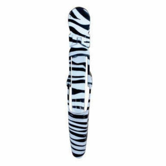 Natural Look Crocodile Clips - Zebra 4pc