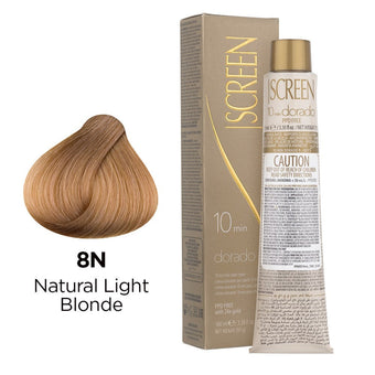Screen 10 Min Dorado Colour 8N Natural Light Blonde 100ml