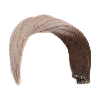 Seamless1 Cafe Latte Ultimate Balayage Tape Hair Extensions 21