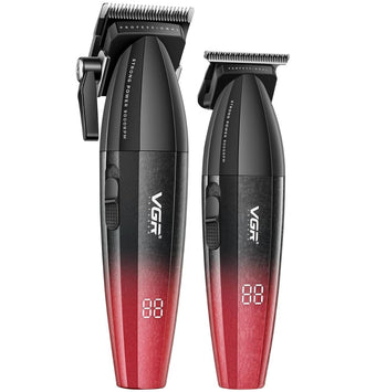 VGR V-640 Professional Barber Combo Red