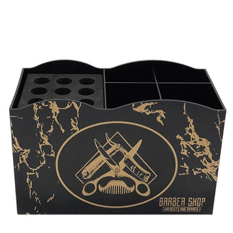 Wave Edge Barber Scissor Holder - Black